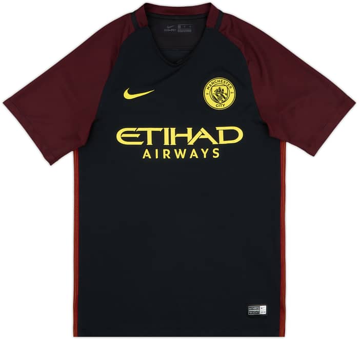 2016-17 Manchester City Away Shirt Kun Aguero #10 - 8/10 - (S)