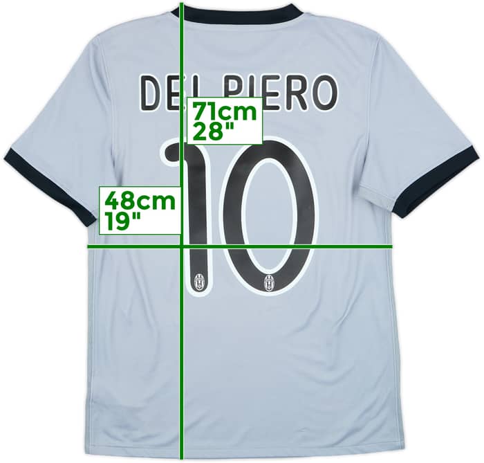 2009-10 Juventus Away Shirt Del Piero #10 - 8/10 - (S)