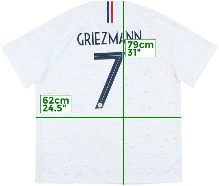 2018 France Away Shirt Griezmann #7 - 7/10 - (XXL)