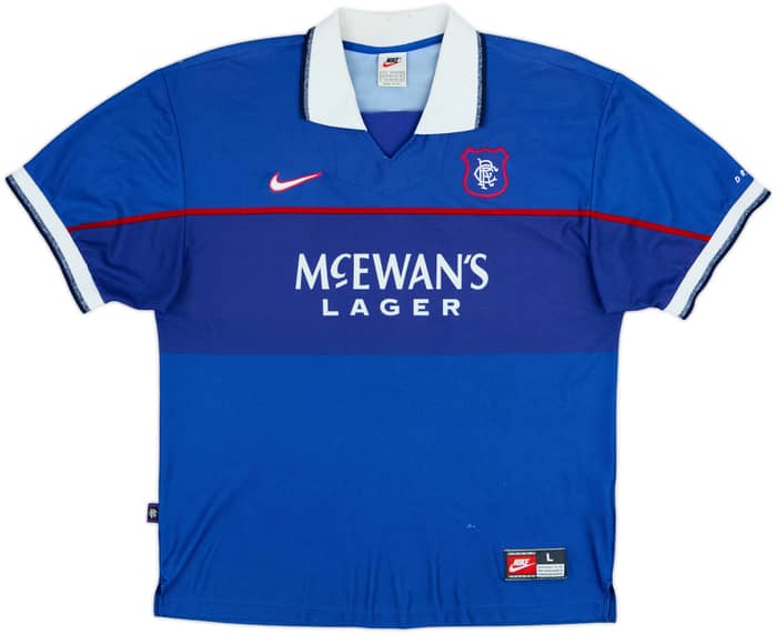 1997-99 Rangers Home Shirt Gascoigne #8 - 7/10 - (L)