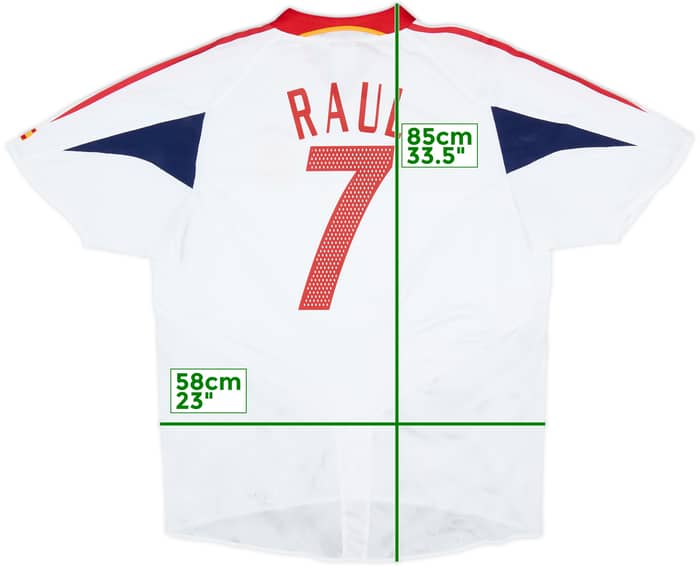 2004-06 Spain Away Shirt Raul #7 - 8/10 - (XL)