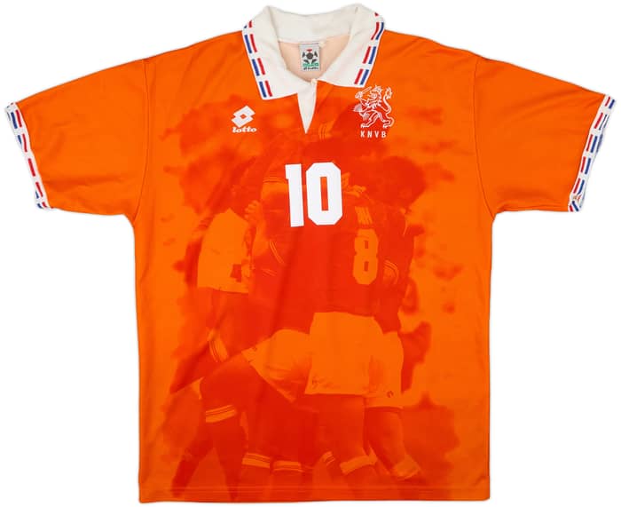 1996 Netherlands Home Shirt Bergkamp #10 - 8/10 - (XL)