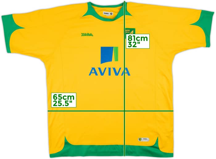 2008-10 Norwich Home Shirt - 6/10 - (XXL)