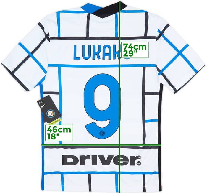 Camiseta de visitante del Inter Milan 2020-21 Lukaku #9 (S)
