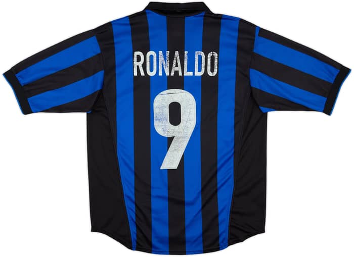 1998-99 Inter Milan Home Shirt Ronaldo #9 - 5/10 - (M)