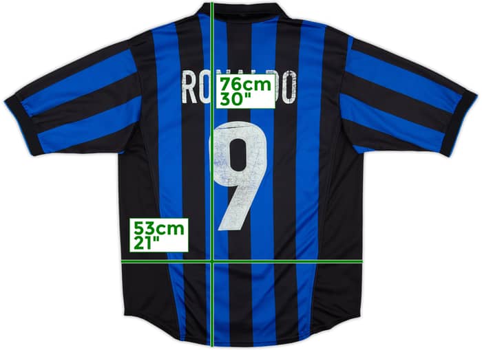 1998-99 Inter Milan Home Shirt Ronaldo #9 - 5/10 - (M)
