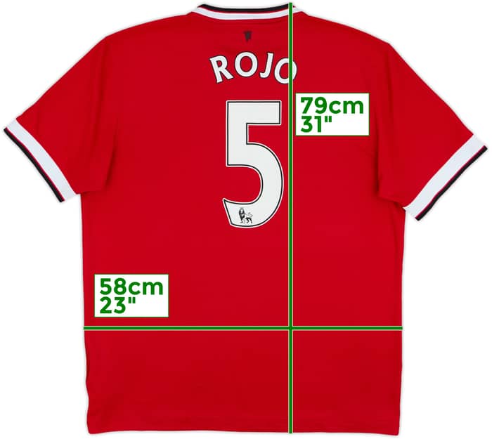 2014-15 Manchester United Home Shirt Rojo #5 - 5/10 - (L)