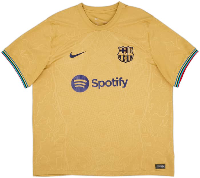 2022-23 Barcelona Away Shirt Lewandowski #9 - 8/10 - (XL)