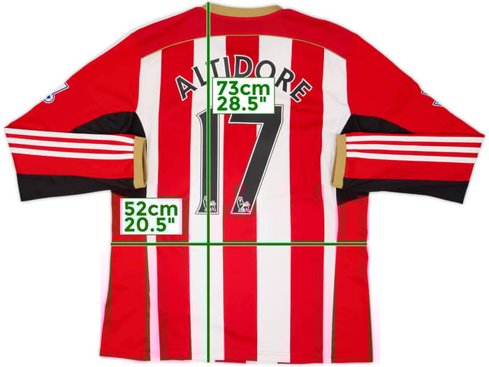 2014-15 Sunderland Home L/S Shirt Altidore #17 - 6/10 - (L)