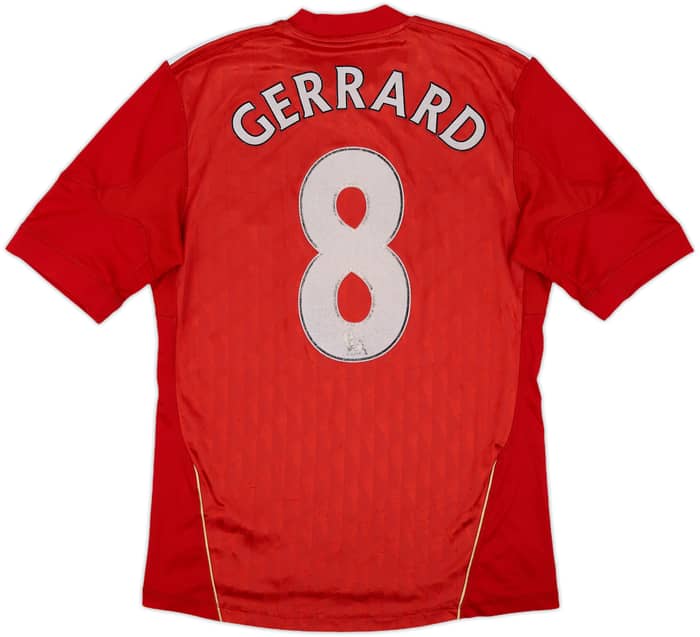 2010-12 Liverpool Home Shirt Gerrard #8 - 4/10 - (S)