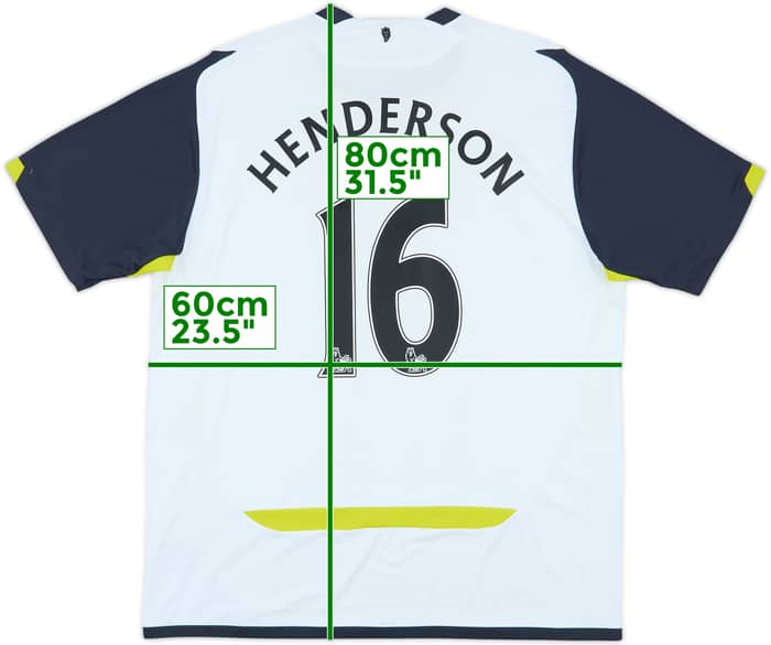 2009-10 Sunderland Away Shirt Henderson #16 - 8/10 - (XL)