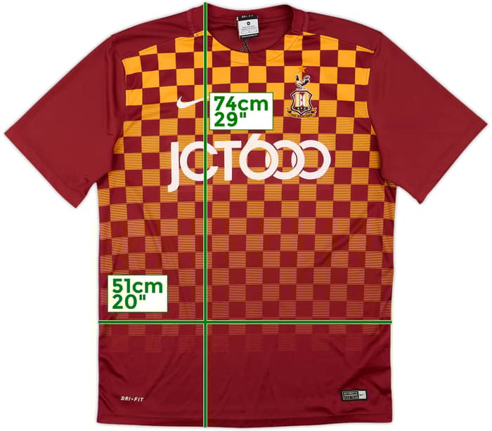 2015-16 Bradford City Home Shirt - 5/10 - (M)