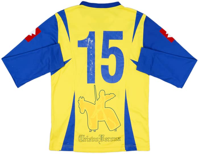 2006-07 Chievo Verona Home L/S Shirt #15 - 6/10 - (M)
