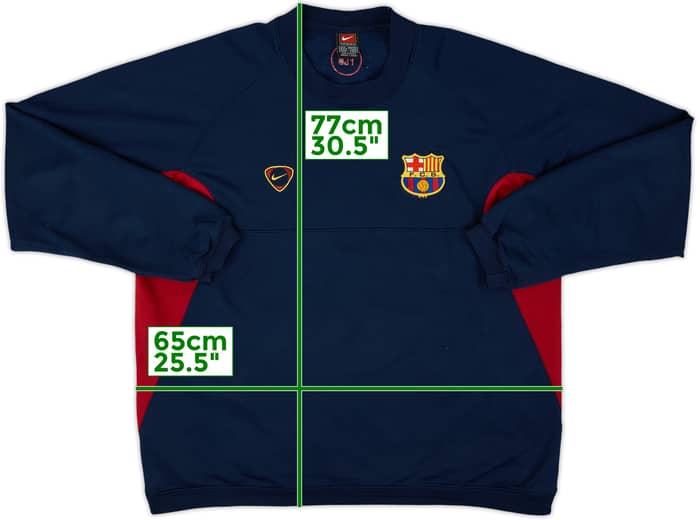 2000-01 Barcelona Nike Sweat Top - 8/10 - (XL)