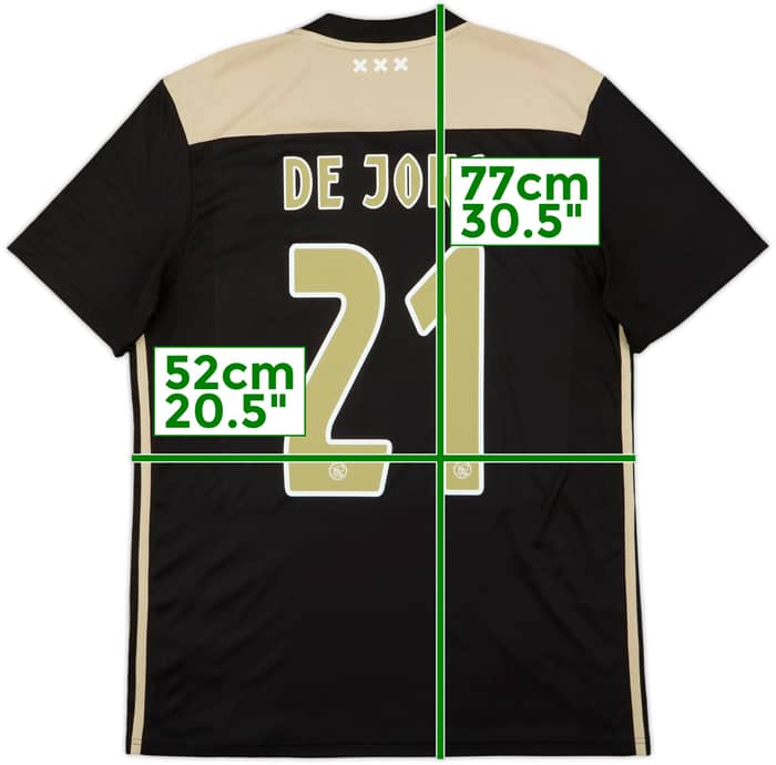 2018-19 Ajax Away Shirt De Jong #21 - 5/10 - (L)