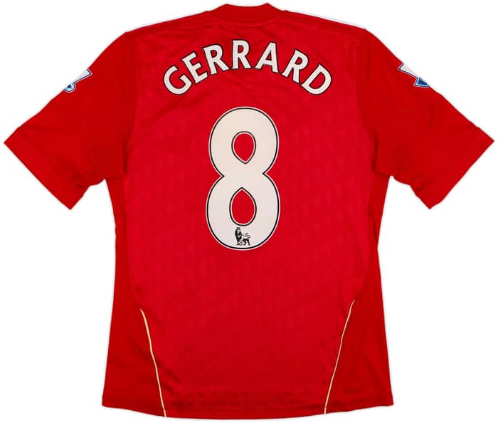 2010-12 Liverpool Home Shirt Gerrard #8 - 5/10 - (S)