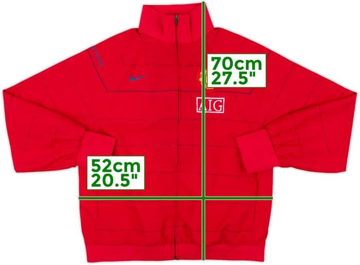 2008-09 Manchester United Nike Track Jacket - 8/10 - (M)