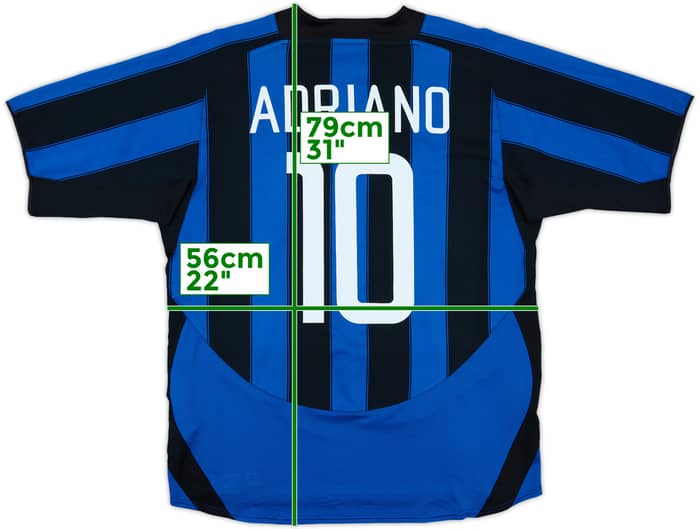 2003-04 Inter Milan Home Shirt Adriano #10 - 7/10 - (L)