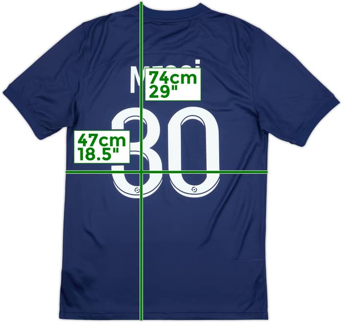 2022-23 Paris Saint-Germain Home Shirt Messi #30 - 7/10 - (S)