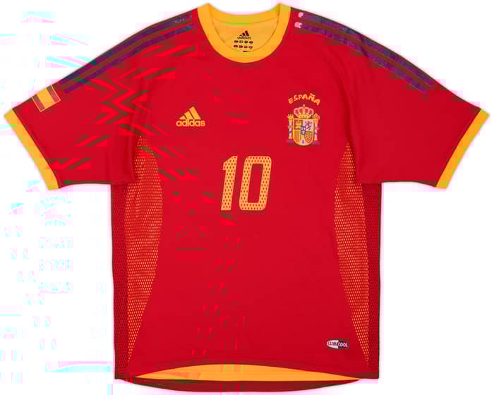 2002-04 Spain Player Issue Home Shirt A. Iniesta #8 - 8/10 - (S)