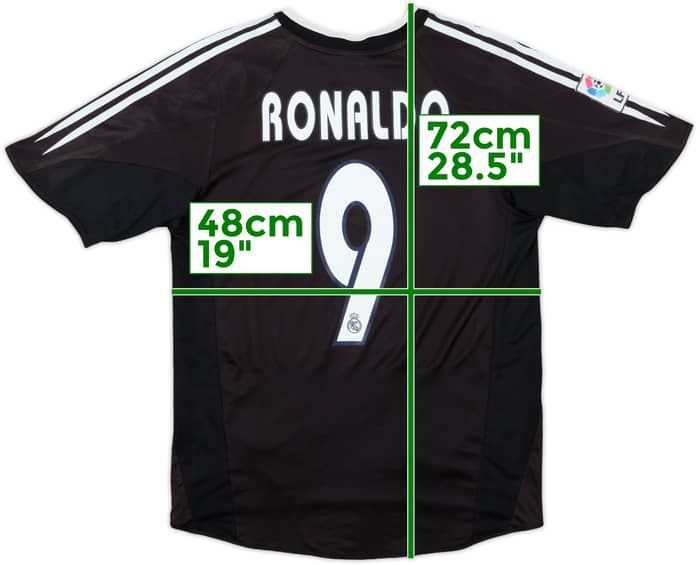 2004-05 Real Madrid Away Shirt Ronaldo #9 - 8/10 - (S)