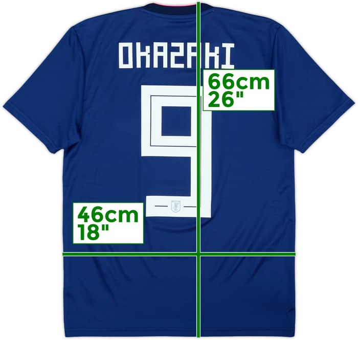 2018-19 Japan Home Shirt Okazaki #9 - 8/10 - (Women's M)