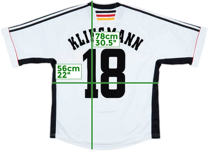 1998-00 Germany Home Shirt Klinsmann #18 - 8/10 - (L)
