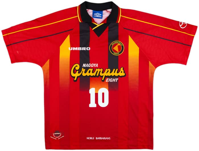 1996-98 Nagoya Grampus Eight Home Shirt #10 - 9/10 - (L)
