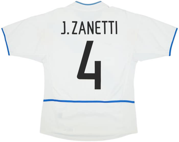 2002-03 Inter Milan Away Shirt J.Zanetti #4 - 6/10 - (S)