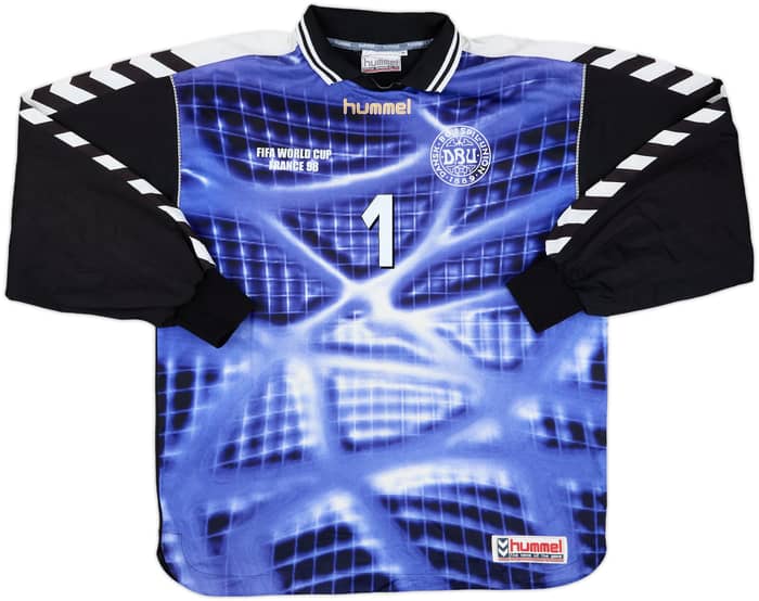 1998-00 Denmark GK Shirt Schmeichel #1 - 8/10 - (XL)