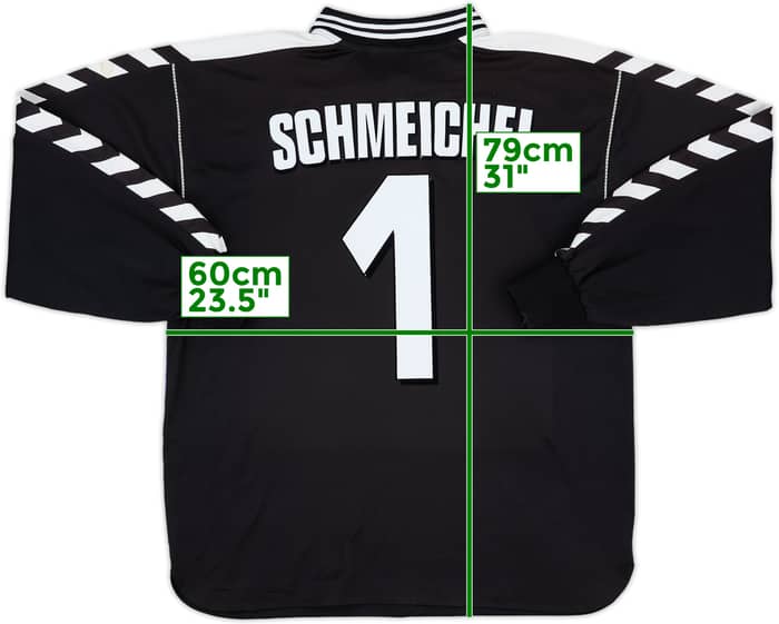 1998-00 Denmark GK Shirt Schmeichel #1 - 8/10 - (XL)