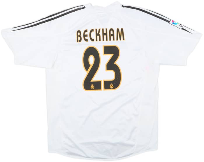 2004-05 Real Madrid Home Shirt Beckham #23 - 5/10 - (M)