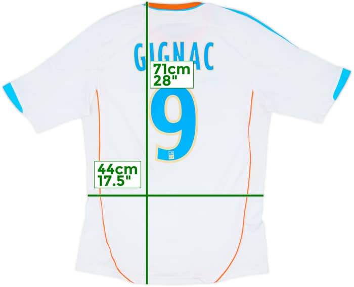 2012-13 Olympique Marseille Home Shirt Gignac #9 - 8/10 - (S)