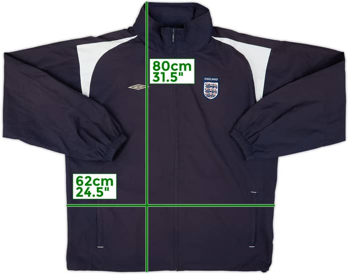 2004-05 England Umbro Hooded Rain Jacket - 7/10 - (L)