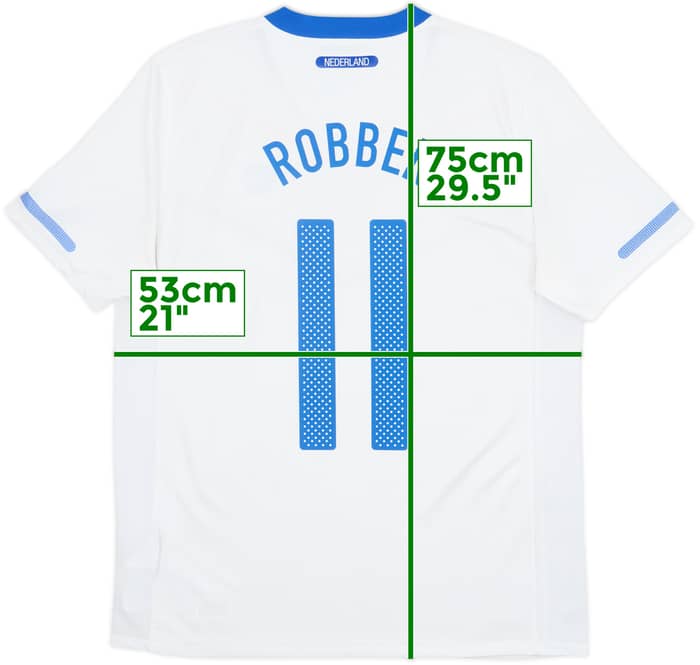 2010-11 Netherlands Away Shirt Robben #11 - 8/10 - (M)