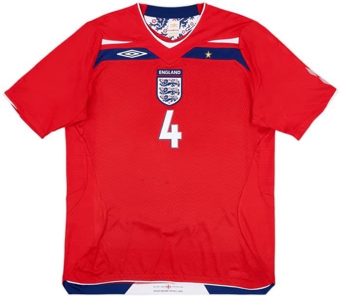 2008-10 England Away Shirt Gerrard #4 - 6/10 - (L)