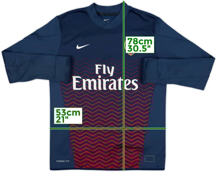2013-14 Arsenal Nike Sweat Top - 7/10 - (L)