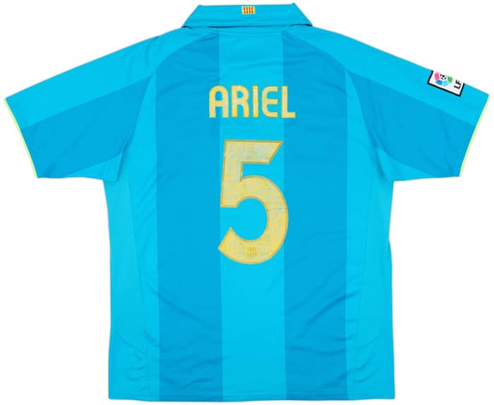2007-09 Barcelona Away Shirt Ariel #5 - 6/10 - (L)