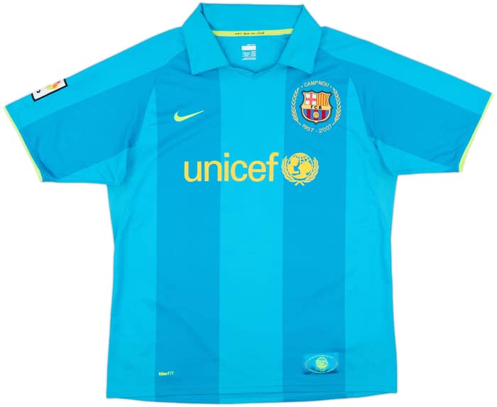 2007-09 Barcelona Away Shirt Ariel #5 - 6/10 - (L)