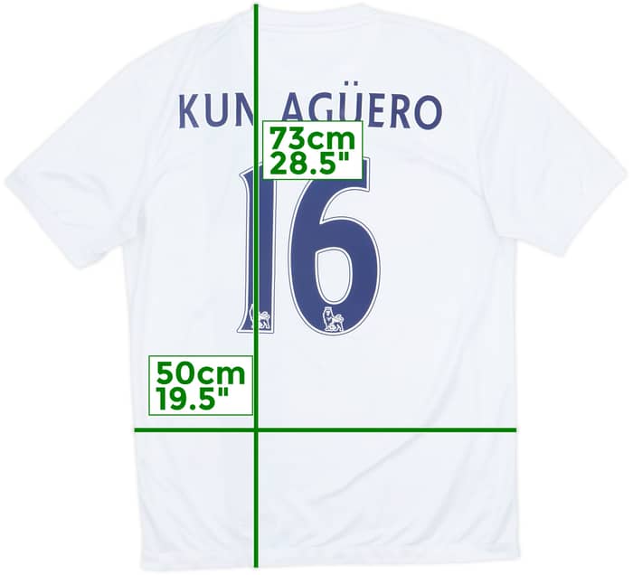 2013-14 Manchester City Third Shirt Kun Aguero #16 - 6/10 - (M)