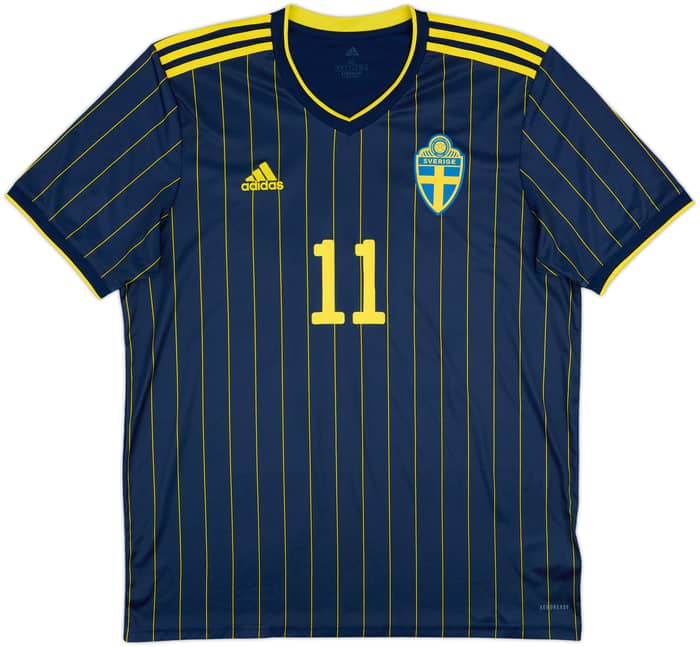 2020-22 Sweden Away Shirt Ibrahimovic #11 - 7/10 - (XL)