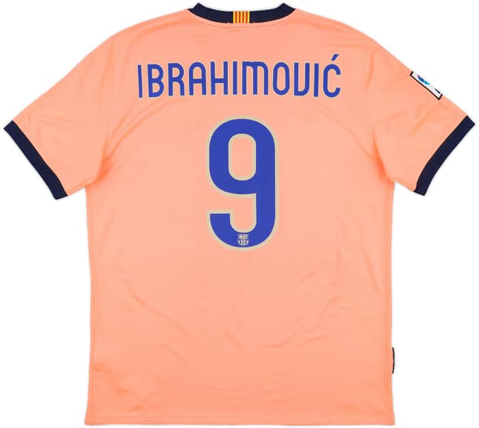 2009-10 Barcelona Away Shirt Ibrahimovic #9 - 10/10 - (L)