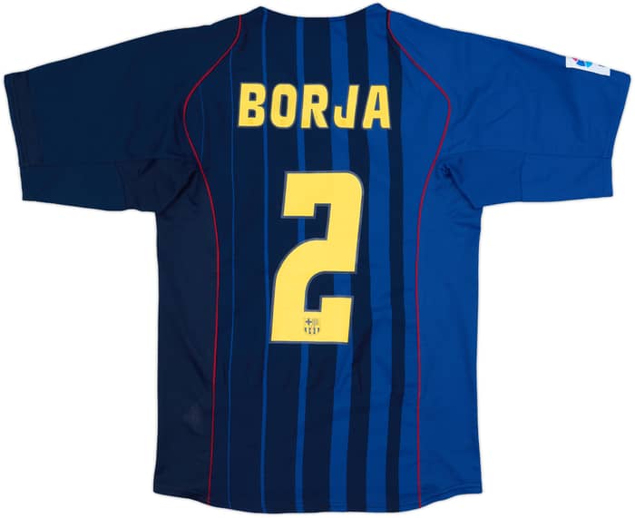 2004-05 Barcelona Away Shirt Borja #2 - 7/10 - (S)