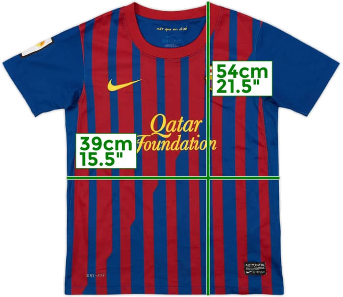 2011-12 Barcelona Home Shirt - 7/10 - (S.Boys)