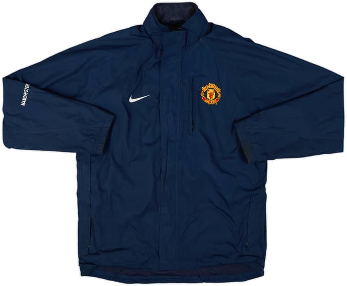 2005-06 Manchester United Nike Hooded Rain Jacket - 7/10 - (M)