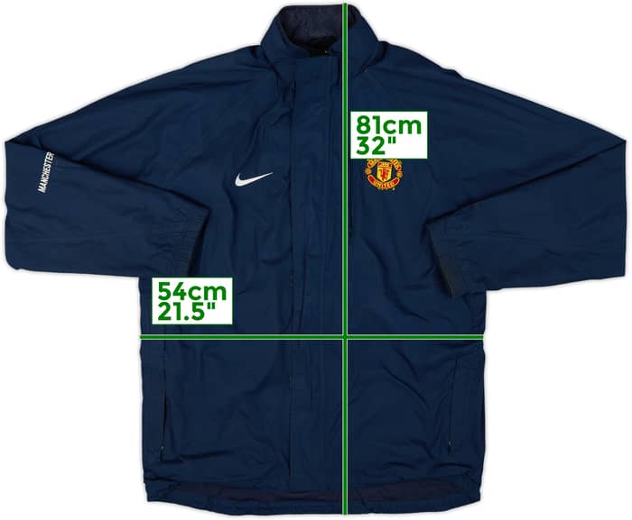 2005-06 Manchester United Nike Hooded Rain Jacket - 7/10 - (M)