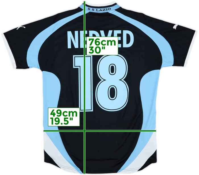 2000-01 Lazio Away Shirt Nedved #18 - 6/10 - (S)