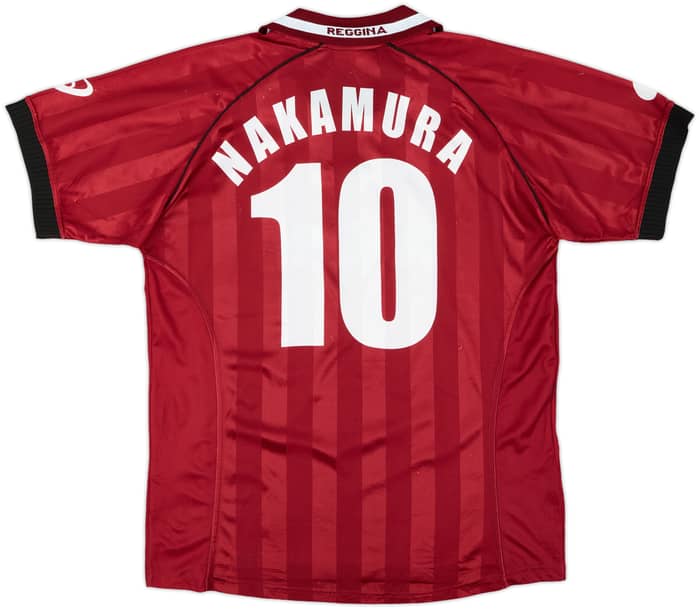 2002-03 Reggina Home Shirt Nakamura #10 - 8/10 - (M)