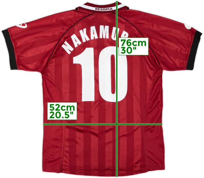 2002-03 Reggina Home Shirt Nakamura #10 - 8/10 - (M)