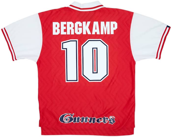 1996-98 Arsenal Home Shirt Bergkamp #10 - 8/10 - (XL)
